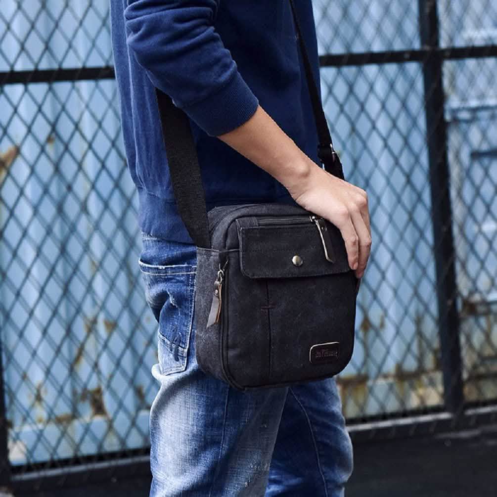 Canvas Travel Wallet Casual Messenger Bag