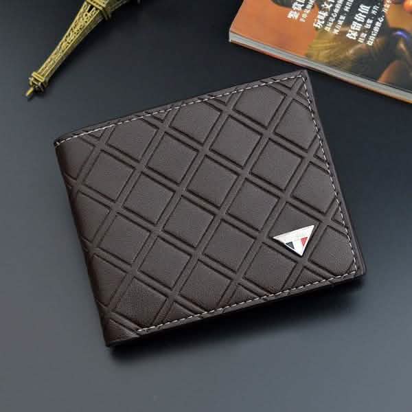 Men's RFID Genuine Leather Slim Trifold Wallet