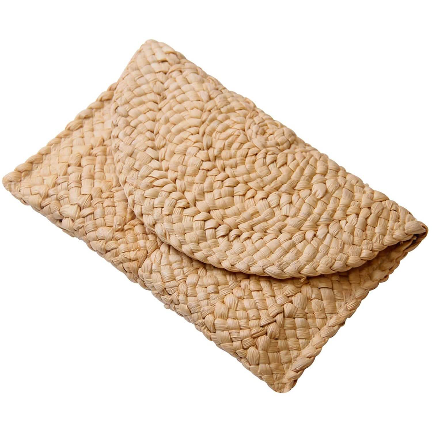 Women's Straw Clutch Purse