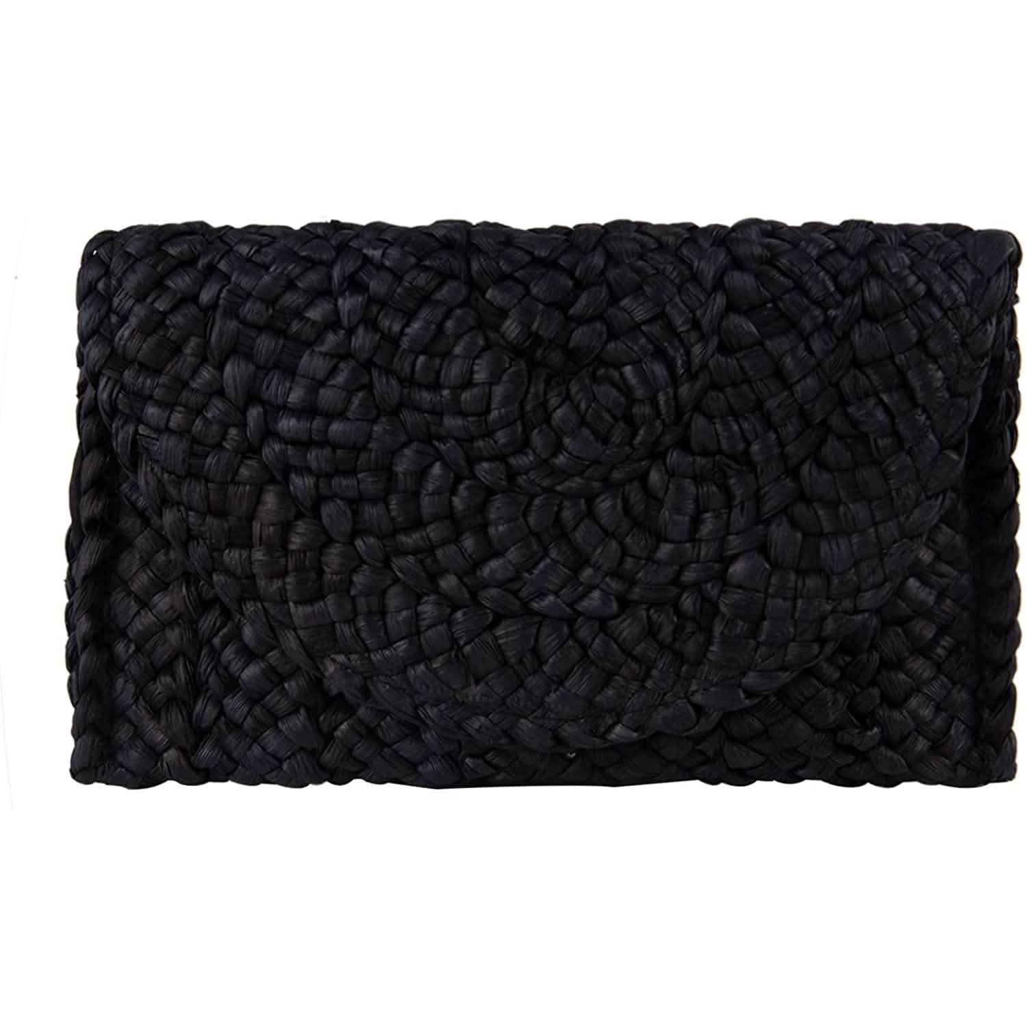 Women's Straw Clutch Purse