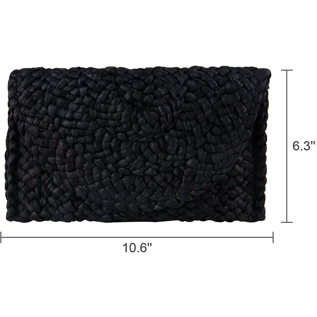 Women's Straw Clutch Purse