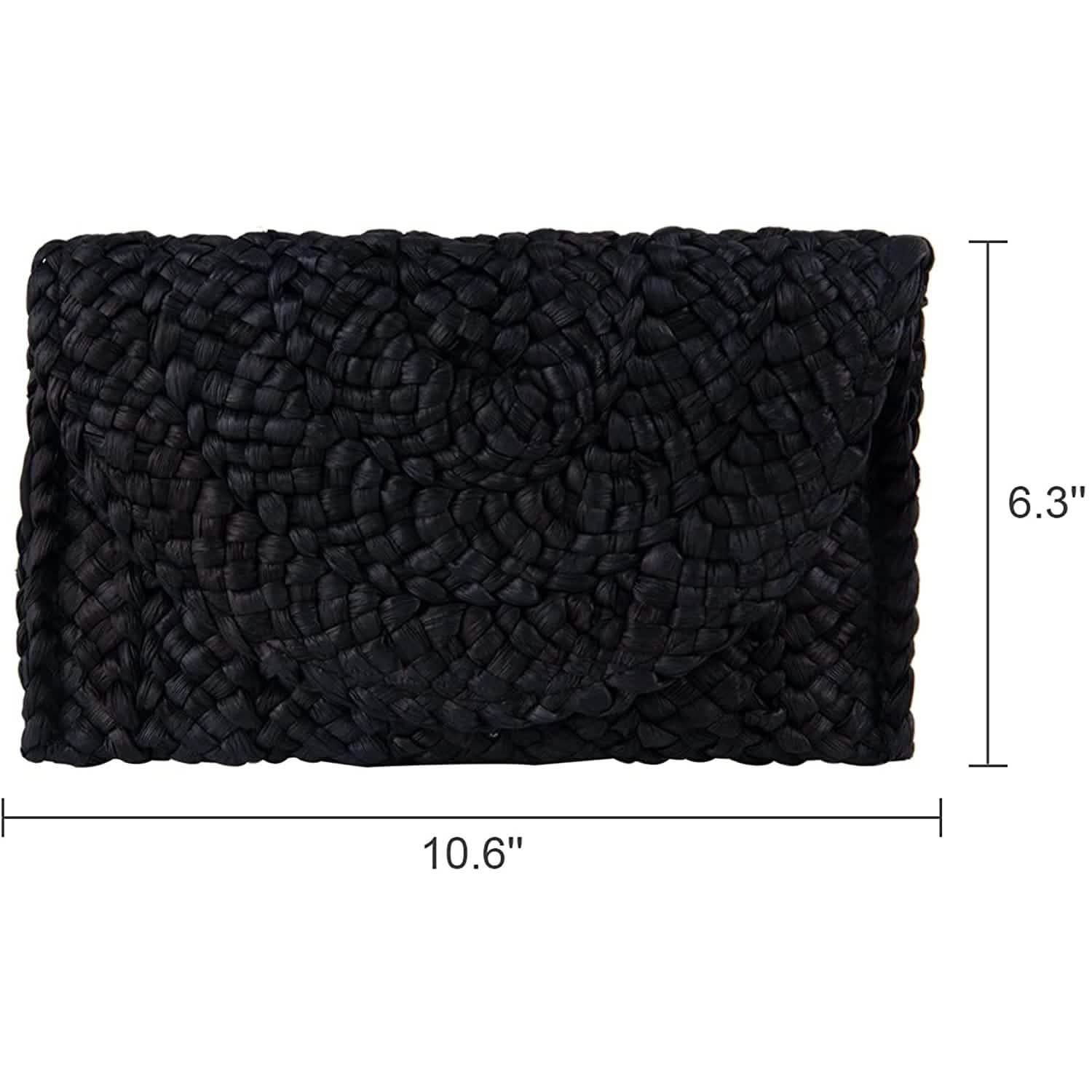 Women's Straw Clutch Purse